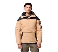 Columbia Men's Challenger 2 Insulated Pullover, Winter pullover jacket, Canoe/Black, X-Small