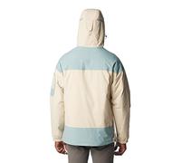 Columbia Men's Challenger Insulated Pullover, Winter pullover jacket, Dark Stone/Stone Blue, Size XXL