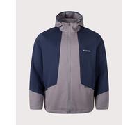 Columbia Mens Columbia Tech Spacer Zip Through Hoodie - Colour: 023 City Grey/Collegiate Navy - Size: Medium