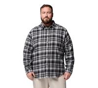 Columbia Mens Cornell Woods Flannel Long Sleeve Shirt, Black Backland Tartan, XX-Large