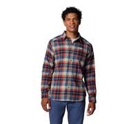 Columbia Men's Cornell Woods Flannel Long Sleeve Shirt, Collegiate Navy Classic Multi Tartan, L