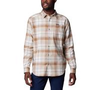 COLUMBIA Cornell Woods Flannel Long Sleeve Shirt - Men - Brown / White - size M- model 2025 M