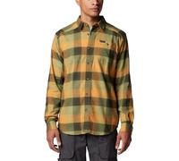 Columbia Men's Cornell Woods Flannel Long Sleeve Shirt, Greenscape Ombre Buffalo, Medium