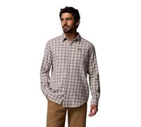 Columbia Men's Cornell Woods Flannel Long Sleeve Shirt, Long Sleeve Shirt, Dark Stone Cozy Check, X-Large