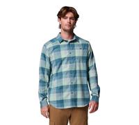 Columbia Mens Cornell Woods Flannel Long Sleeve Shirt, New Mint Multi Buffalo Check, Medium