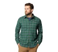 Columbia Mens Cornell Woods Flannel Long Sleeve Shirt, Rain Forest Quad Check, Large