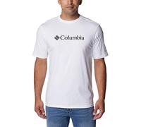 Columbia Men's CSC Basic Logo Short Sleeve Short Sleeve Shirt, White, Size M
