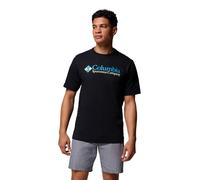 Columbia Men's CSC Basic Logo Short Sleeve, Short Sleeve T-Shirt, Black/CSC Retro Logo, Large