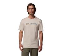 Columbia Men's CSC Basic Logo Short Sleeve, Short Sleeve T-Shirt, Dark Stone/CSC Retro Logo, Large