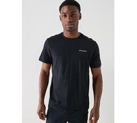 Columbia Men's Basic Tee, Short Sleeve T-Shirt, Black, Medium
