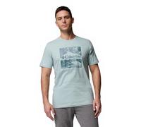 Columbia Men's CSC Seasonal Logo Tee, Short Sleeve T-Shirt, Crushed Blue, Waterscape, M