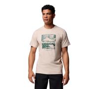Columbia Men's CSC Seasonal Logo Tee, Short Sleeve T-Shirt, Dark Stone/Waterscape, Medium