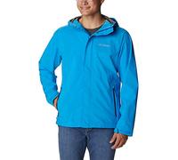 Columbia Men's Earth Explorer Shell Waterproof Rain Jacket, Compass Blue, Size S