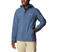 Columbia Men's Earth Explorer Shell Waterproof Rain Jacket, Dark Mountain, Size L