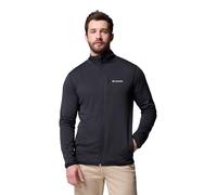 Columbia Men's Essential Hike Grid Fleece Full Zip, Full Zip Fleece Jacket, Black, XL