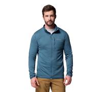 Columbia Men's Essential Hike Grid Fleece Full Zip, Full Zip Fleece Jacket, Everblue, S