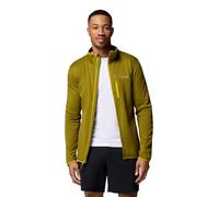 Columbia Men's Essential Hike Grid Fleece Full Zip, Full Zip Fleece Jacket, Mossy Green/Antique Moss, Small