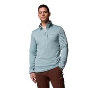 Columbia Men's Essential Hike Grid Fleece Half Zip, Crushed Blue, M