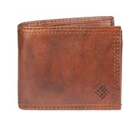 Columbia Men's Everyday Bifold Wallet-Multiple Card Slots, Id Window, Light Brown, One Size