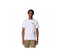 Columbia Explorers Canyon Back SS Tee - T-shirt - Men's White / Trailscape S