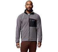 Columbia Men's Fast Trek Overlay Full Zip Fleece, Grey, Size S, Men Grey