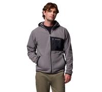 Columbia Mens Fast Trek Overlay Hooded Fleece Grey 2XL