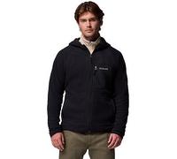 Columbia Men's Fast Trek Overlay Hooded Full Zip Fleece, Black, Size M, Men Black