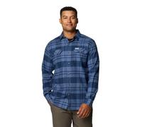 Columbia Men's Flare Gun Stretch Flannel, Collegiate Navy River Crossing Plaid, L