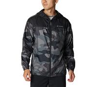 Columbia Men's Flash Challenger Novelty Windbreaker, Black Mod Camo Print, XL