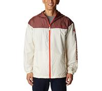 Columbia Men's Flash Challenger Novelty Windbreaker Lightweight Windbreaker Jacket, Chalk x Light Raisin, Size XL