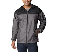 Columbia Men's Flash Challenger Novelty Windbreaker Lightweight Windbreaker Jacket, City Grey x Black, Size S