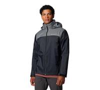 Columbia Men's Glennaker Lake II Rain Jacket, Black/City Grey, 3X Tall
