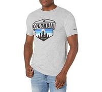 Columbia Men's Graphic T-Shirt, Grey Heather/Switchback, Medium