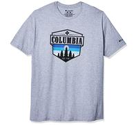 Columbia Men's Graphic T-Shirt, Grey Heather/Switchback, XXL