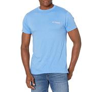 Columbia Men's Graphic T-Shirt, Super Blue Heather/Biber, XXL