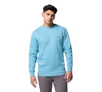 Columbia Men's Hart Mountain II Crew Shirt, Vintage Blue Heather, M