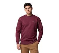 Columbia Mens Hart Mountain II Crew Sweatshirt, Rich Wine Heather, Large
