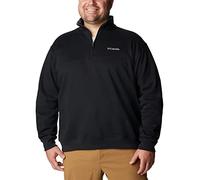 Columbia Men's Hart Mountain Ii Half Zip Hiking Shirt, Black, 3X Tall