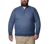 Columbia Men's Hart Mountain Ii Half Zip Hiking Shirt, Carbon/Heather, 2X Tall