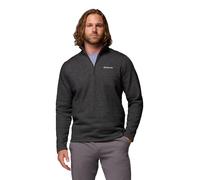 Columbia Men's Hart Mountain III Half Zip Hiking Shirt, Black Heather, M