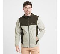 Columbia Sportswear Men's Jacket Heather Canyon II Hooded Softshell Hiking Safari/Greenscape XL