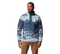 Columbia Mens Helvetia II Print Half Zip Fleece Blue M