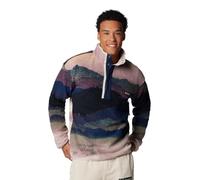 Columbia Men's Helvetia II Printed Half Snap Fleece, Collegiate Navy Dolomites, L