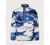 Columbia Mens Helvetia II Printed Half Snap Fleece - Colour: 462 Collegiate Navy/Dreaming - Size: Small