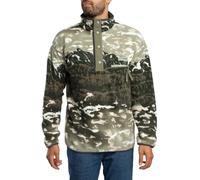 Columbia - Half-pressured printed Fleeces - Helvetia II Printed Half Snap Fleece Safari Sisters for Men - Size L - Khaki Khaki