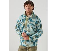 Columbia Mens Helvetia Ii Printed Half Snap Fleece, Green, Size S, Men Green