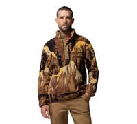 Columbia Mens Regular Fit Helvetia II Printed Half Snap Fleece - Colour: 257 Delta Soarin - Size: XL