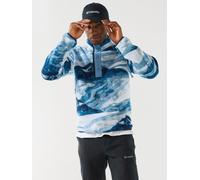 Columbia Mens Helvetia IIK Printed 1/2 Snap Fleece, Blue, Size L, Men Blue