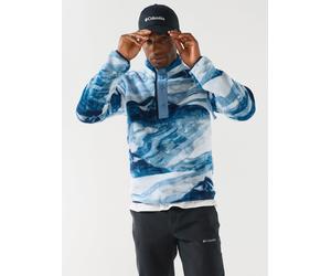 Columbia Mens Helvetia IIK Printed 1/2 Snap Fleece, Blue, Size M, Men Blue