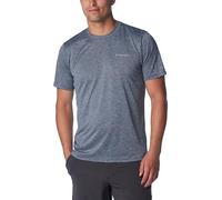 Columbia Men's Hike Crew Shirt, Collegiate Navy Heather, Medium